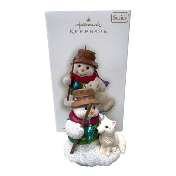 Hallmark Snow Buddies Collectors Series Keepsake Ornament 3 Lot Owl Wolf Seal - Picture 8 of 8